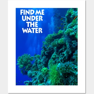 Find me under the water Posters and Art